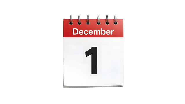 December first calendar reminder date christmas advent season holiday planning schedule organizer event 2024 on transparent background