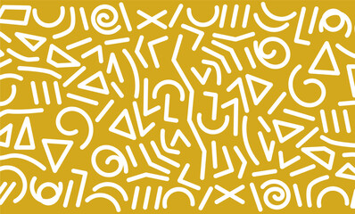 Abstract Mustard Yellow and White Geometric Pattern Background