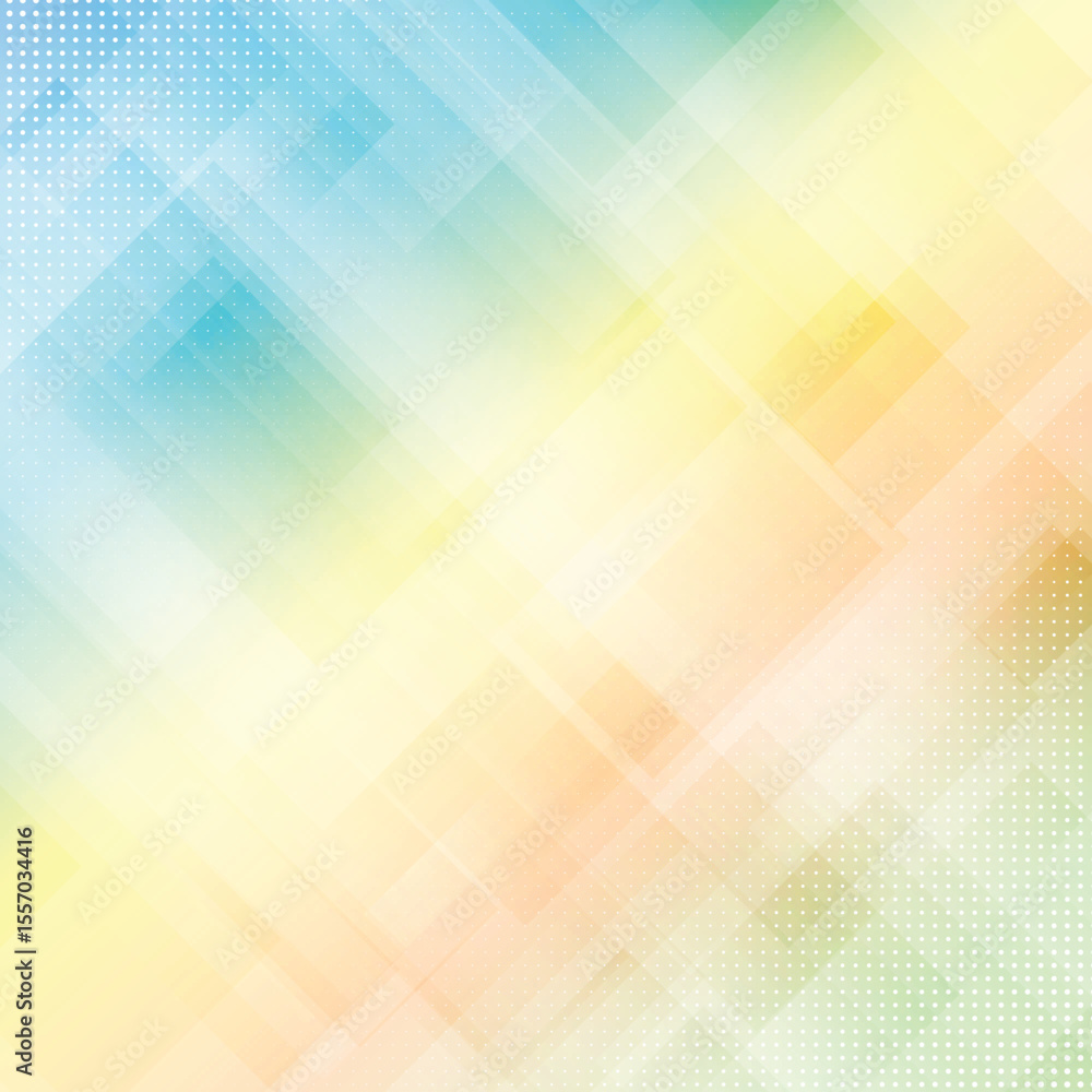 Poster abstract background with pastel colors and diagonal lines and dots isolated on transparent backgroun
