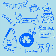 Doodle  cat and words pattern ,Cute cats illustration,Vector seamless pattern with cats