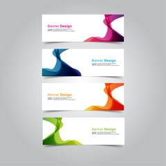 Vector abstract design banner web template