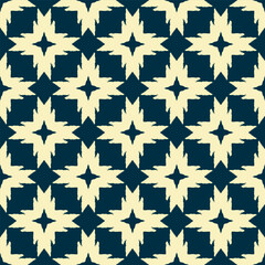 seamless background with ikat stars