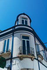 Typical old Portuguese house. Peniche Portugal	