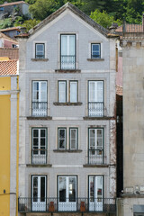 Traditional Portuguese Building with Tiled Façade. Sintra Portugal