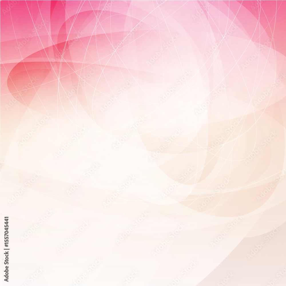 Poster abstract pink and white background with curved lines and light effect isolated on transparent backgr