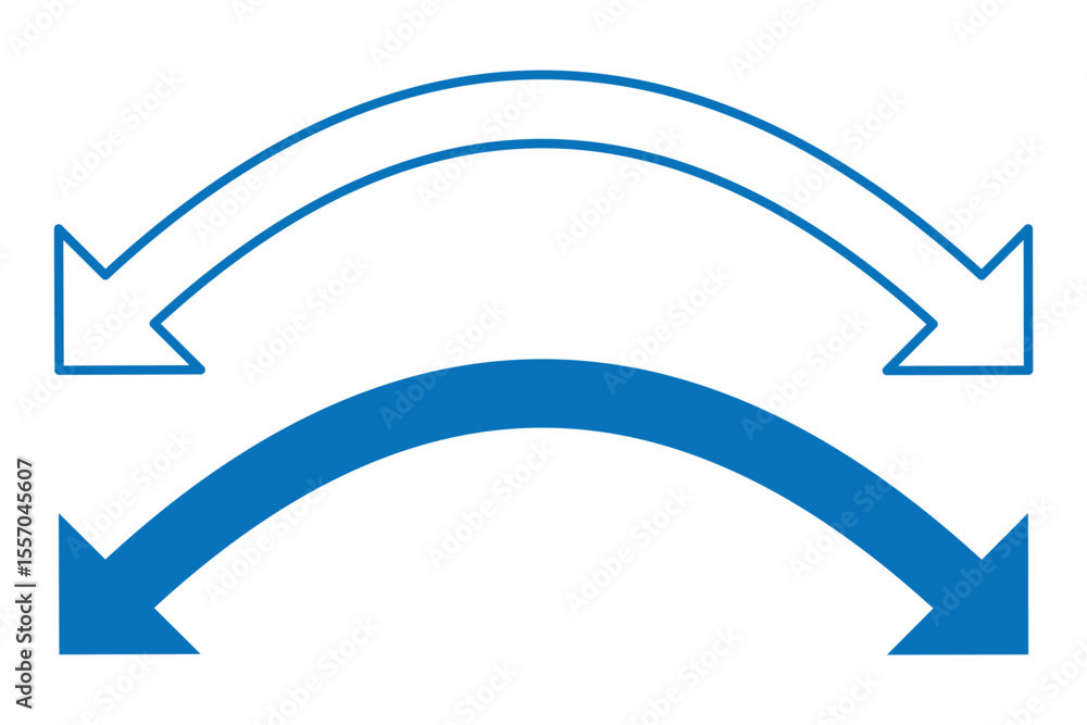 Poster dual sided arrow vector. two way direction arrows. right direction and left direction arrow icon vec
