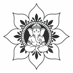 Obraz premium indian god ganesha