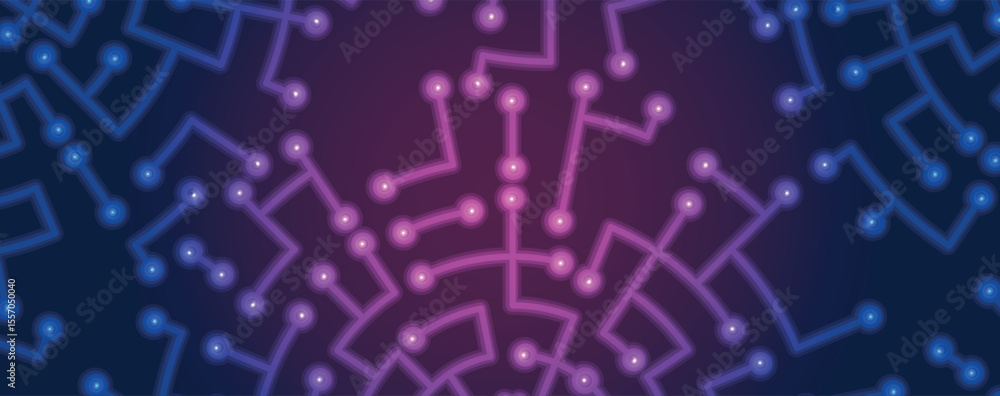 Leinwandbilder abstract futuristic circuit board technology data concept nodern background