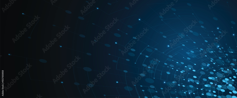Aufkleber abstract futuristic circuit board technology data concept nodern background