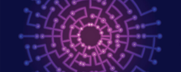 Abstract futuristic circuit board technology data concept nodern background