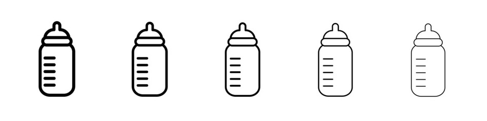 baby sippy icon vector outline symbol or illustration