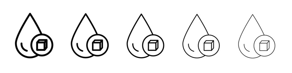 blood glucose icon vector outline symbol or illustration