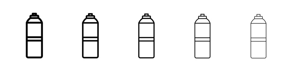 bottle icon vector outline symbol or illustration