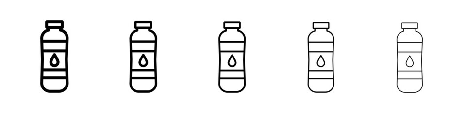 Bottle icon vector outline symbol or illustration