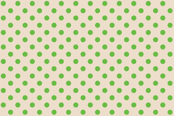 texturised Green colour polka dots pattern over crimson Antique White colour useful as a background.