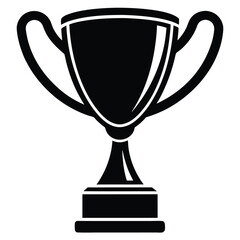 gold cup isolated on white