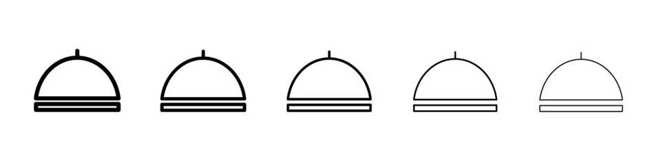 cloche icon vector outline symbol or illustration