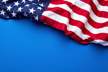 Obraz premium american flag on a blue background11