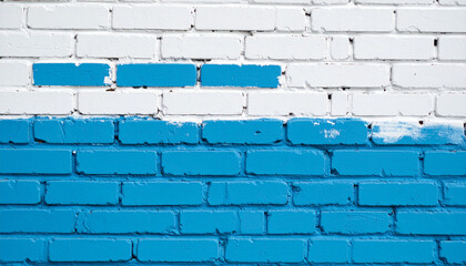 Whitewashed Brick Texture with Worn Paint for Rustic Vintage Wall, Weathered Surface and Aged Pattern Detail