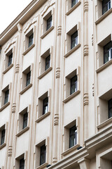 Facade of beautiful European architecture