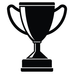 gold cup isolated on white background