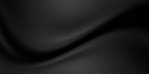 abstract black silk background with grainy noise textured.