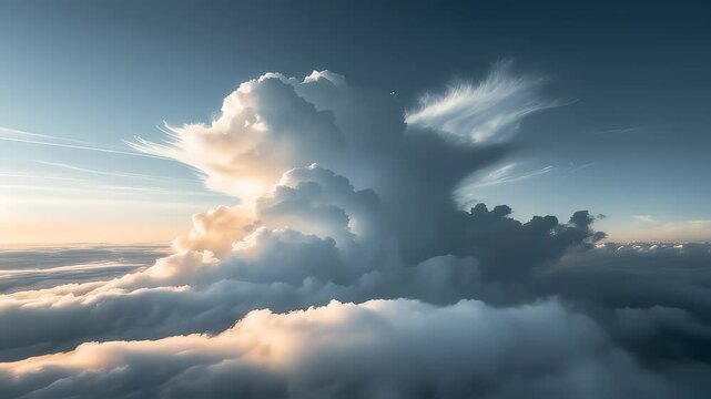 Massive cumulonimbus cloud formation
