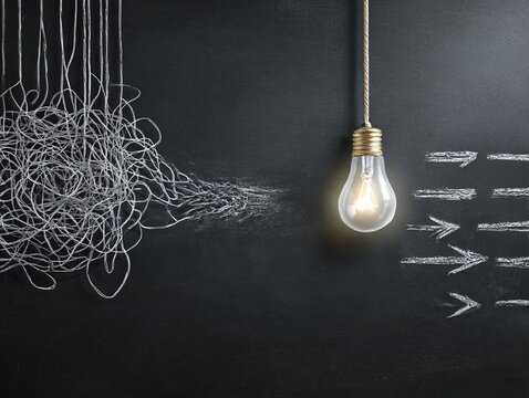 Chalkboard Idea Transformation: From Chaos to Clarity