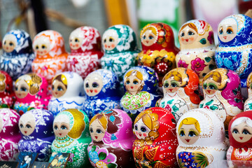 Matryoshka dolls in the shop