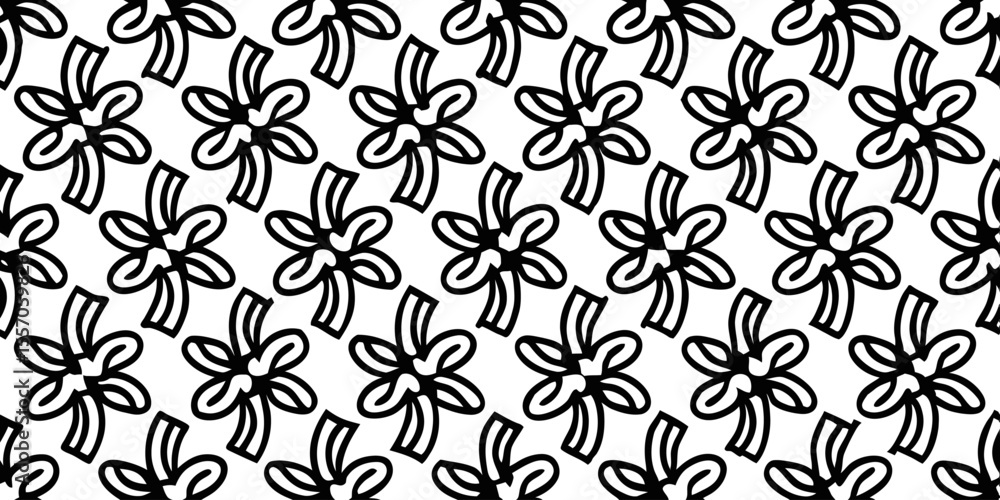 Aufkleber ornamental knot pattern: an elegant repeat pattern composed of stylized knot elements, rendered in a