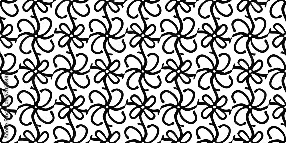 Poster floral abstract design: a mesmerizing visual symphony of intertwined floral patterns dances across t