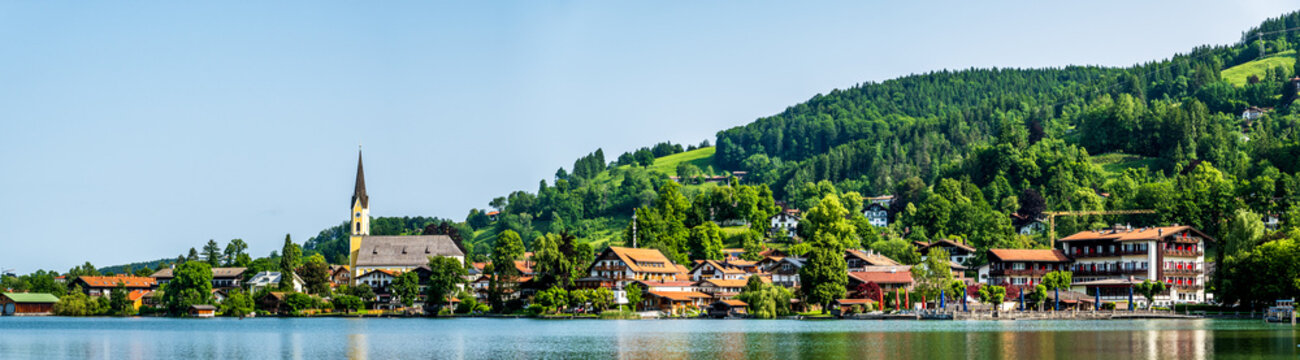 famous lake schliersee - bavaria