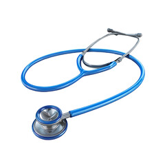 Blue Stethoscope Medical Tool Healthcare Symbol