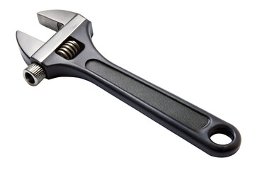 Modern adjustable wrench isolated on white background