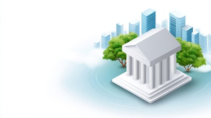 A modern illustration of seamless online banking and digital loan management