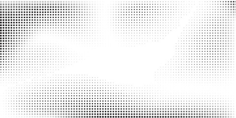 Abstract rectangkle mesh halftone gradient texture. Vanishing polka dot simple abstract modern art