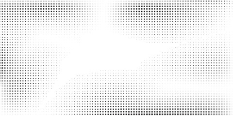 Abstract rectangkle mesh halftone gradient texture. Vanishing polka dot simple abstract modern
