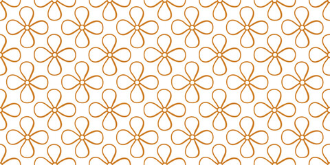 Floral Rope Pattern: A seamless repeating pattern featuring stylized flower shapes crafted from interconnected rope, presented on a clean backdrop.