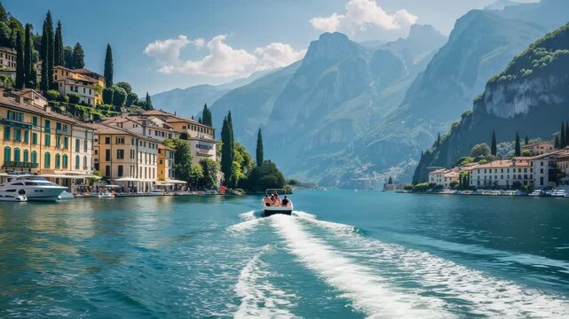 Adventure on Lake Como: Exploring Cadenabbia and Tremezzo by Yacht