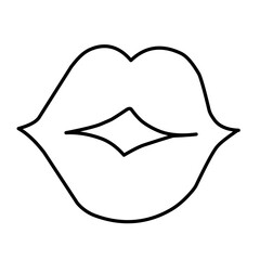 Vector icon lips