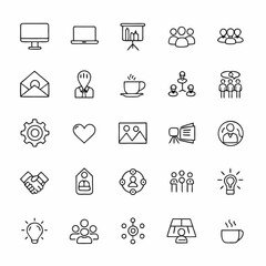 b2b saas business model icons     