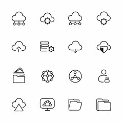 cloud access and sync icons                  