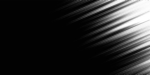 Abstract speed lines style blue color halftone banner design template.Dots halftone white blue color pattern gradient grunge texture background. Dots pop art comics sport style white and black.vector 