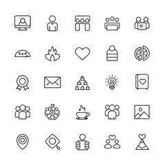 Fototapeta premium domain and hosting server icon set 