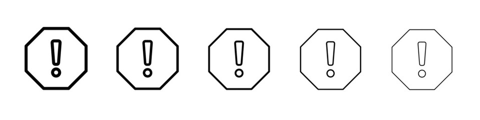 error icon vector outline symbol or illustration