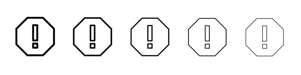 error icon vector outline symbol or illustration