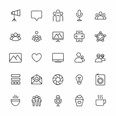 microphone and audio interface icons             