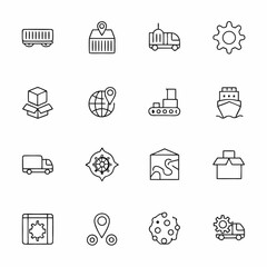 operations and logistics icon pack          