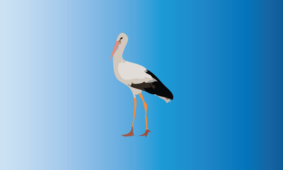 Vector stork design fully editable high quality