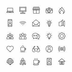 Fototapeta premium smart home hub and iot icons (1)